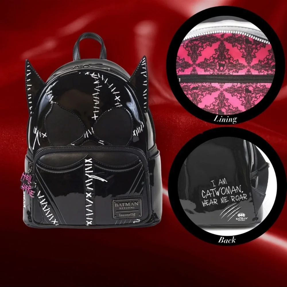Loungefly Batman Returns Catwoman Cosplay Mini Backpack & Wallet - Exclusive HTF